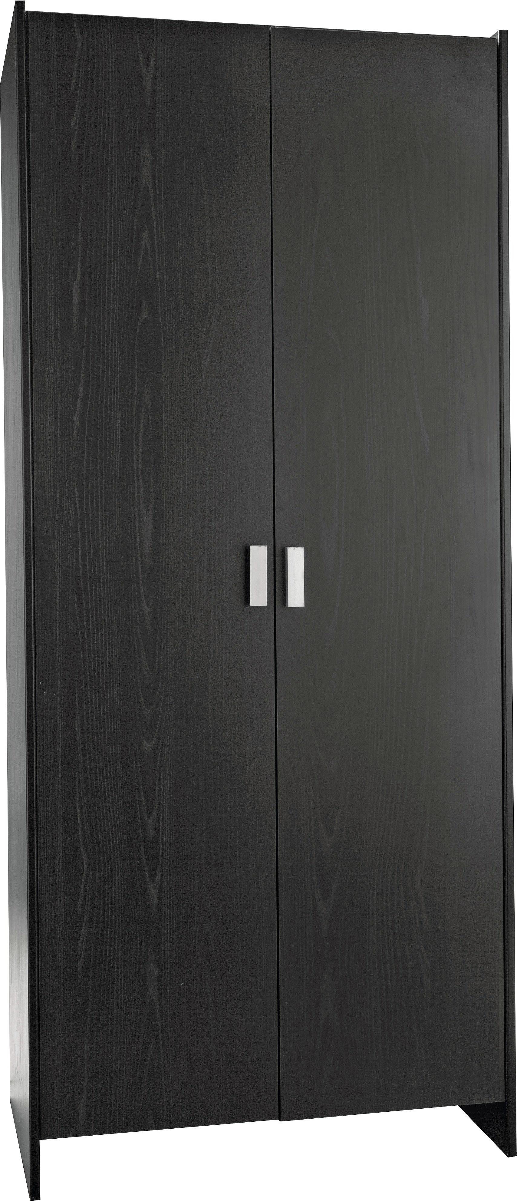 black wardrobe home new capella 2 door wardrobe - black498/9062 HQWMLIQ