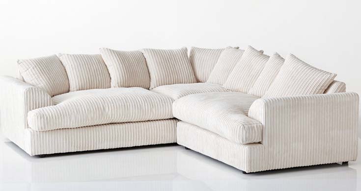 blake cream fabric corner sofa suite WDBEOVU