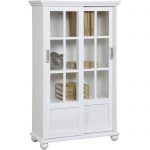 bookcases with glass doors altra aaron lane bookcase with sliding glass doors, white - walmart.com NVPDZIF