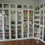 bookcases with glass doors astounding white ikea bookshelves with glass doors and shelves full of  comic RELOWUQ