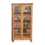 bookcases with glass doors custom shaker bookcase full glass doors BCTDPLB