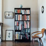 bookshelf ideas simple black freestanding bookshelf INMPTAA