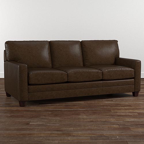 Brown leather sofa-ideal for house