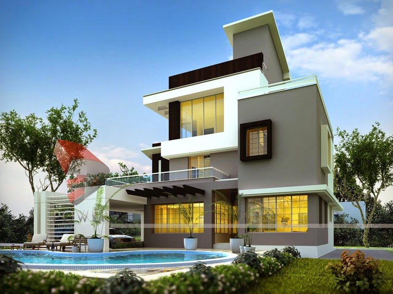 bungalow designs ultra modern home designs: house 3d interior exterior design rendering YHJSNZQ