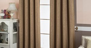 burlap curtains best dreamcity room darkening thermal insulated solid grommet faux linen  blackout curtains DABISYM