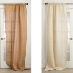burlap curtains curtains u0026 drapes NQEFMKR