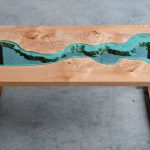 burled river coffee table - unique coffee tables WFKRJMP