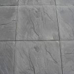 cheap paving slabs - riven - black - 450 x 450mm PLOUCJW