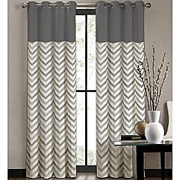 chevron curtains chevron window coverings...would be pretty in the front room, in brown QQBOQHD