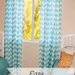 chevron curtains the first step of sewing up some curtains is to measure your window. WDFWLZG