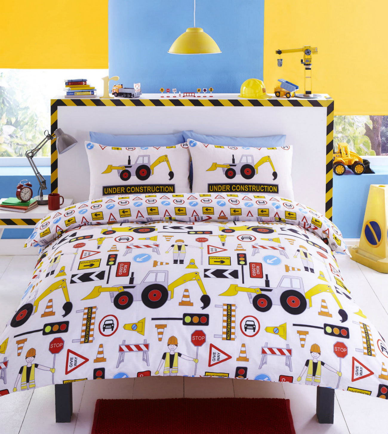 childrens bedding construction-workmen-design-reversible-childrens-bedding-duvet-cover- KIRCAGY