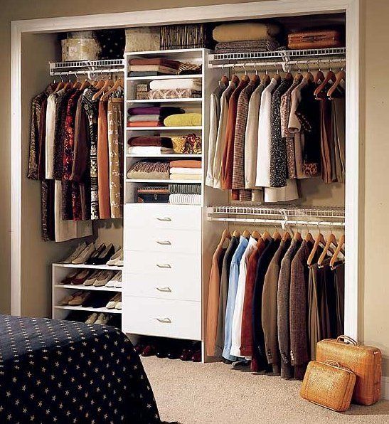 Apply these techniques to improve closet
storage