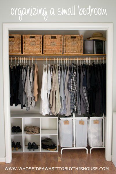 closet storage ideas how we organized our small bedroom FRFQOIT
