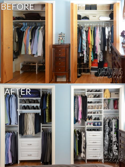 closet storage ideas master bedroom closet makeover before and after KSVKJMZ
