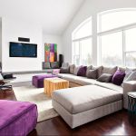 Contemporary decor purple and grey modern decor family room just decorate PJMZOMD