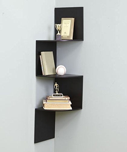 corner shelve amazon.com: black wall corner shelf unit: home u0026 kitchen DIURHWR