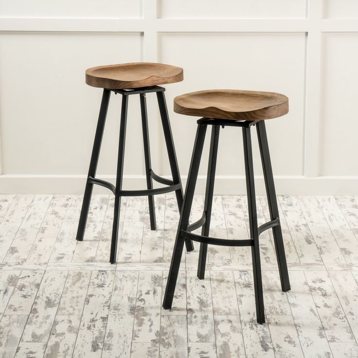 counter height stools albia swivel barstool (set of 2) by christopher knight home (brown) ( AUHWOFH