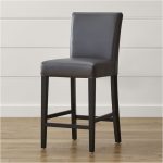 counter height stools lowe smoke leather counter stool | crate and barrel FCPKDTC