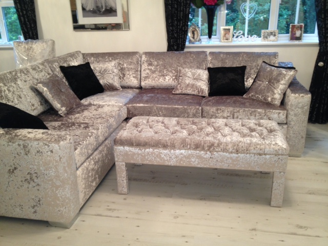 crushed velvet sofa in living room - google search NSJDAQX