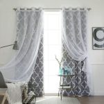 curtains for bedroom aurora home mix u0026 match curtains moroccan room darkening and voile sheer BQJEPFE