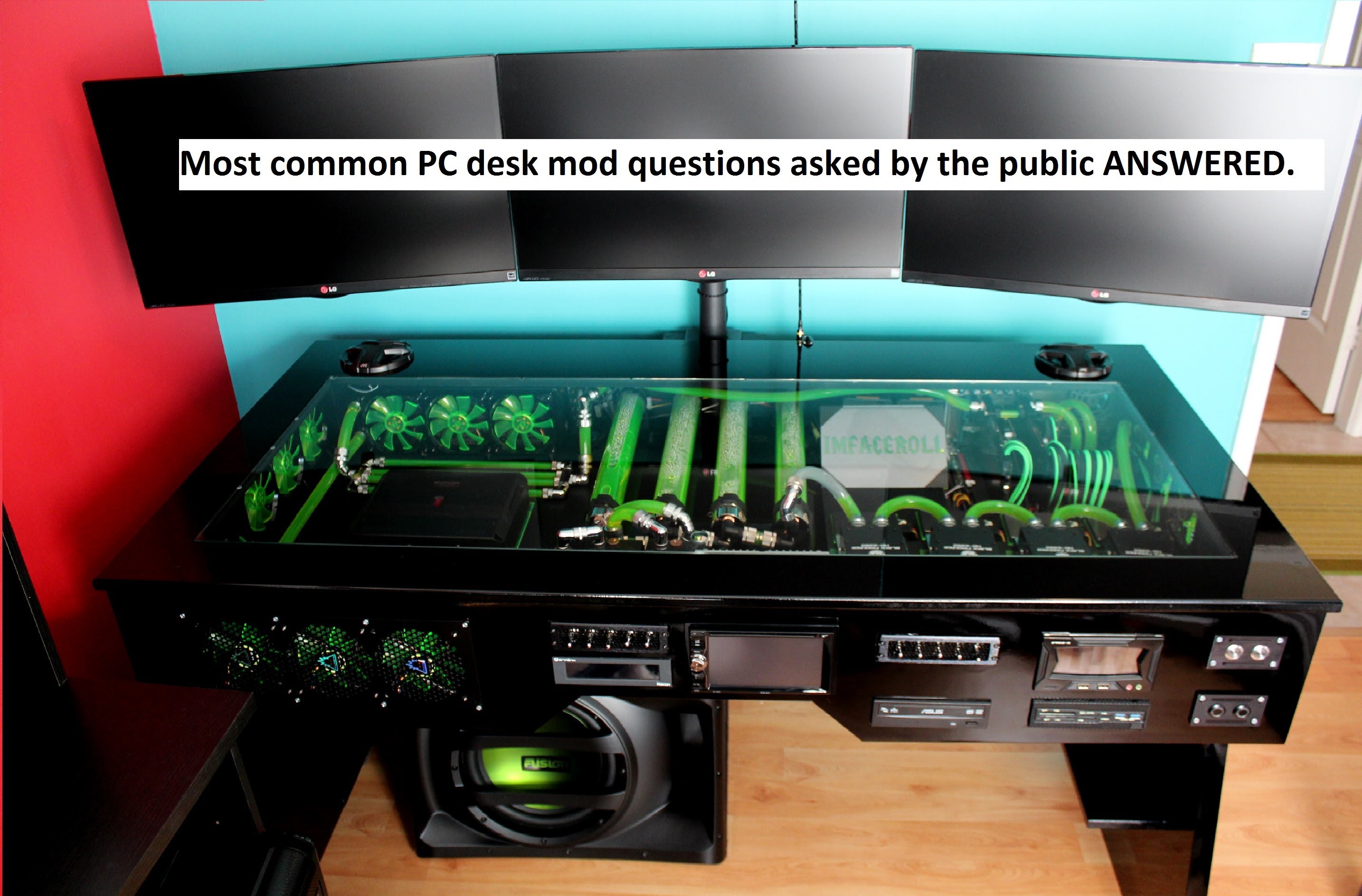 custom water cooled pc desk mod commonly asked questions answered. - youtube QCLBCUO