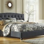 dark gray kasidon queen tufted bed view 1 PXEFPIG