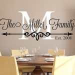 decals for walls family name wall decal - personalized family monogram - living room decor - DCBWKWW