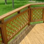 deck railing ideas lattice panel deck railing - deck railing designs FQLPLJK