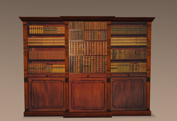 detailed antique bookcase/cabinet copy IYBCRFA