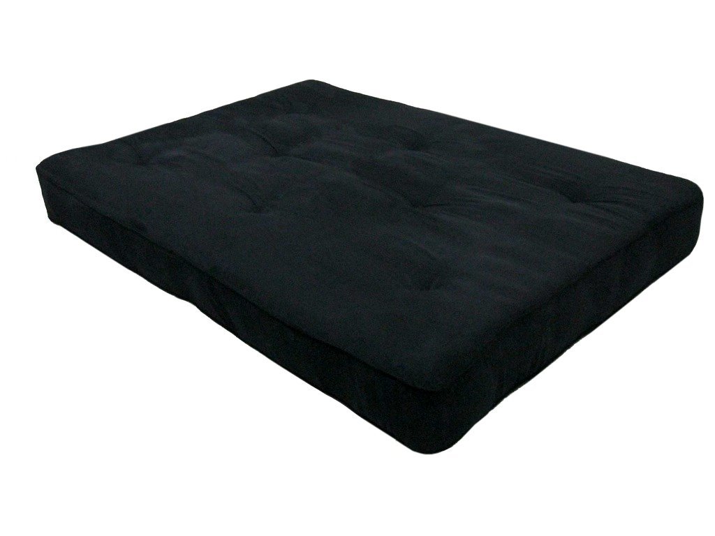 dhp 8-inch independently-encased coil premium futon mattress, full size,  black RYLJNIK