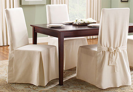 dining room chair covers crisp, pure cotton. XLNTFLZ