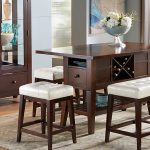 dining room furniture sets julian place chocolate/vanilla 5 pc counter height dining room ZOETQBB