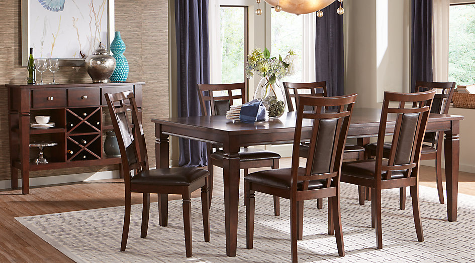 dining room sets riverdale cherry 5 pc rectangle dining room BRWIRQF