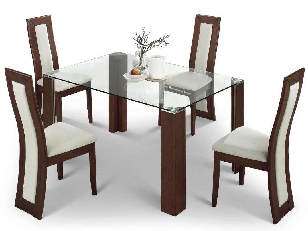 Solid beautiful dining table and chairs