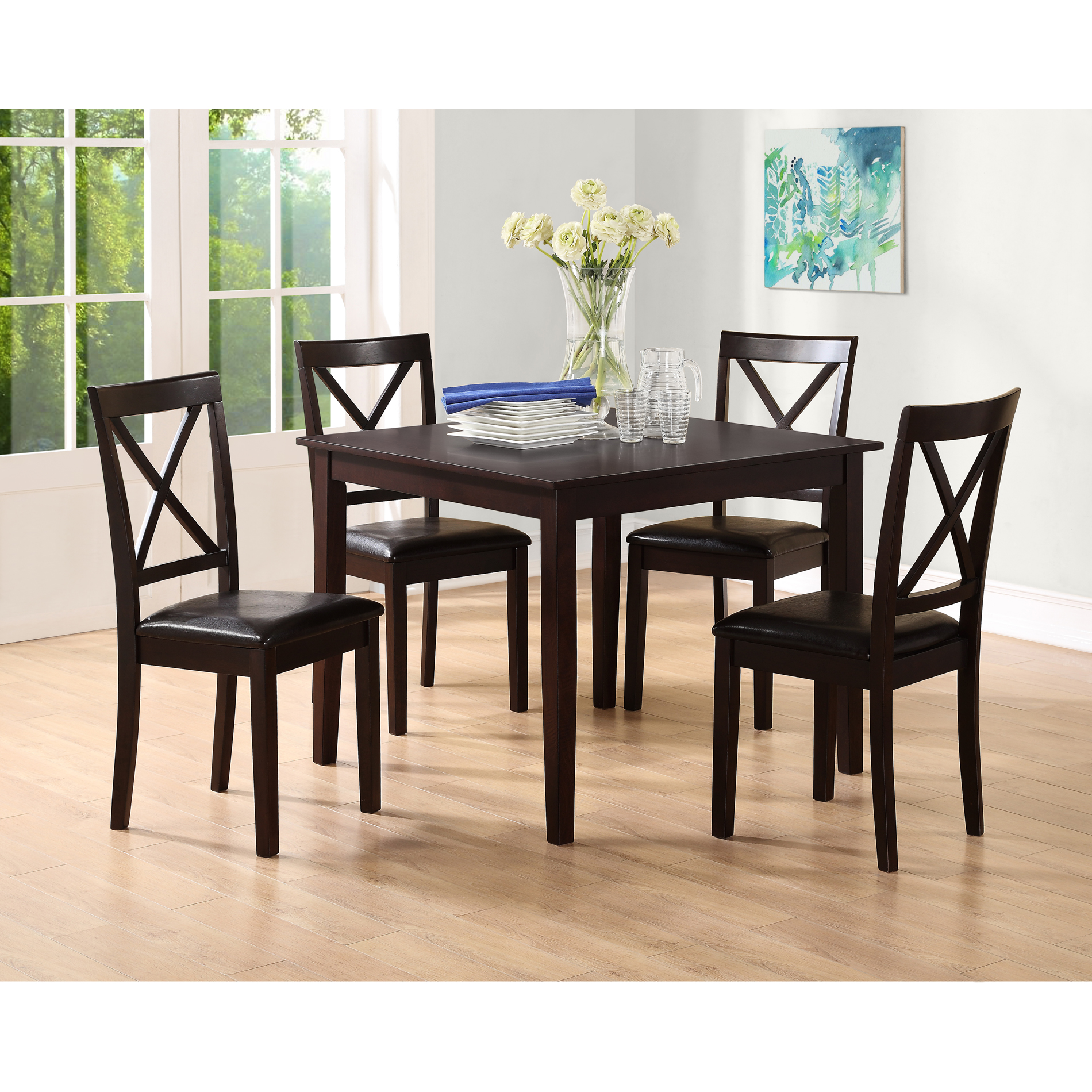 dining table set dorel living sydney 5 pc dining set ODFFNGR