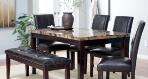 dining table set finley home palazzo 6 piece dining set with bench - dining table sets DSWPZUP