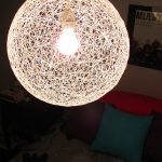diy chandelier diy string chandelier from a bouncy ball and yarn RAUTFDZ