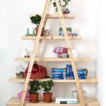 diy ladder shelves IMWPLNA
