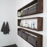 diy wall shelves - hanging storage for an organized bathroom CPRXHDM