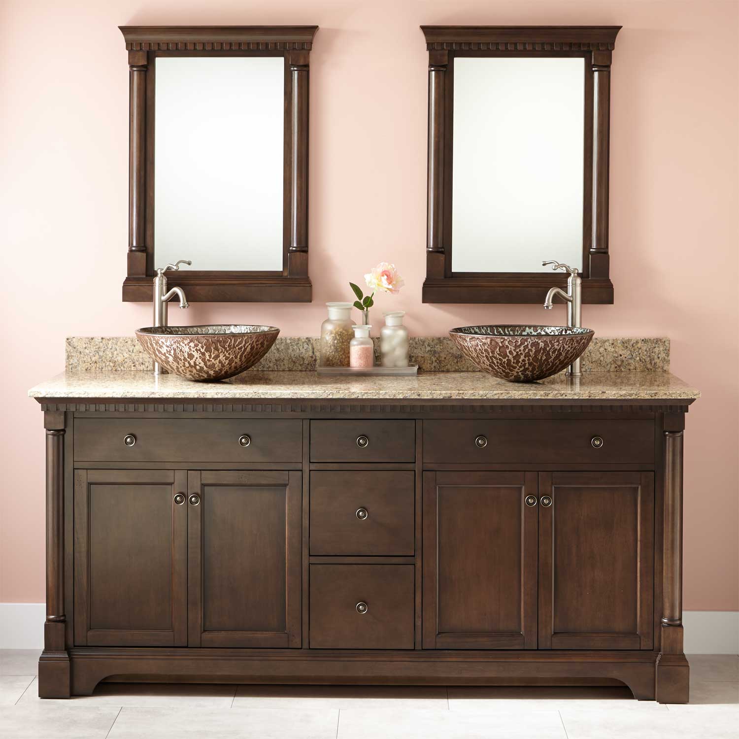 double sink vanity 72 GINOHFT