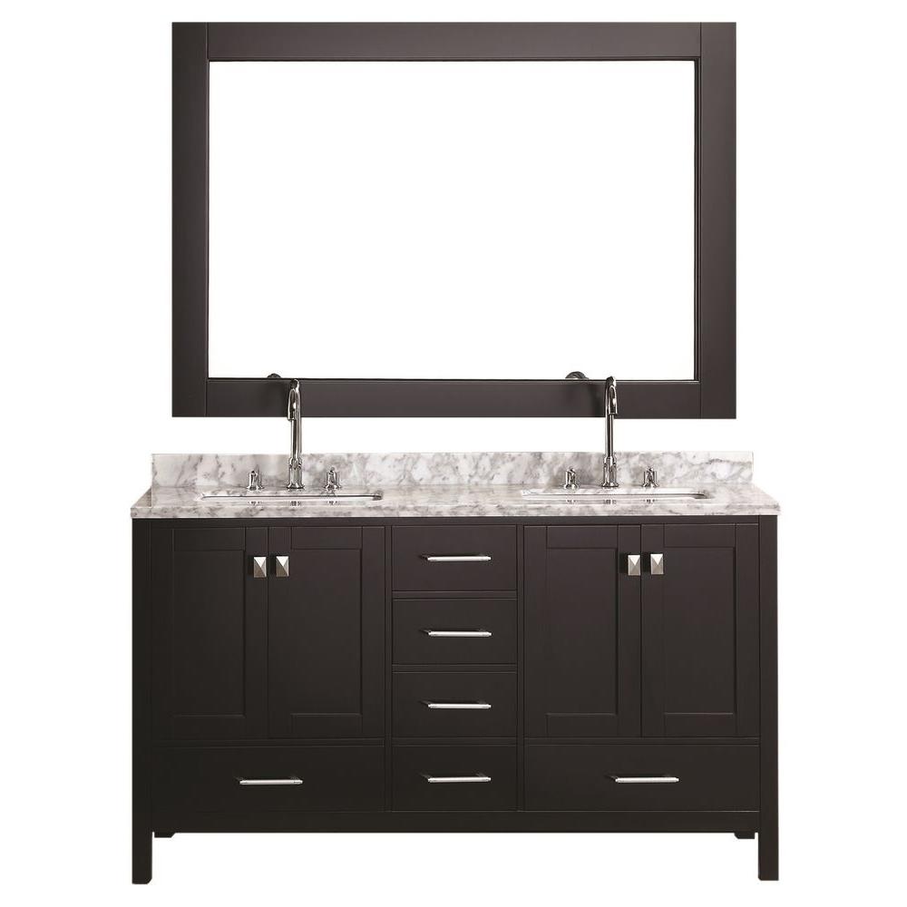 double sink vanity d double vanity in QLMHNRG