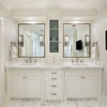 double sink vanity white mediterranean bathroom design interior applied white bathroom vanity  cabinets and marble EFXLWVX