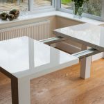 extendable dining table amazing-modern-extendable-dining-table VSRQAYR