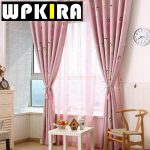 fashion cute princess curtains for girls room bedroom cartoon printed pink  curtain ZWITAUZ