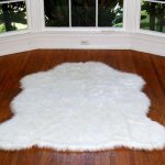 faux fur rug faux arctic polar bear rug white CJQPSPL