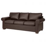 faux leather sofa ektorp sofa, kimstad brown width: 85 7/8  LNAVOIW