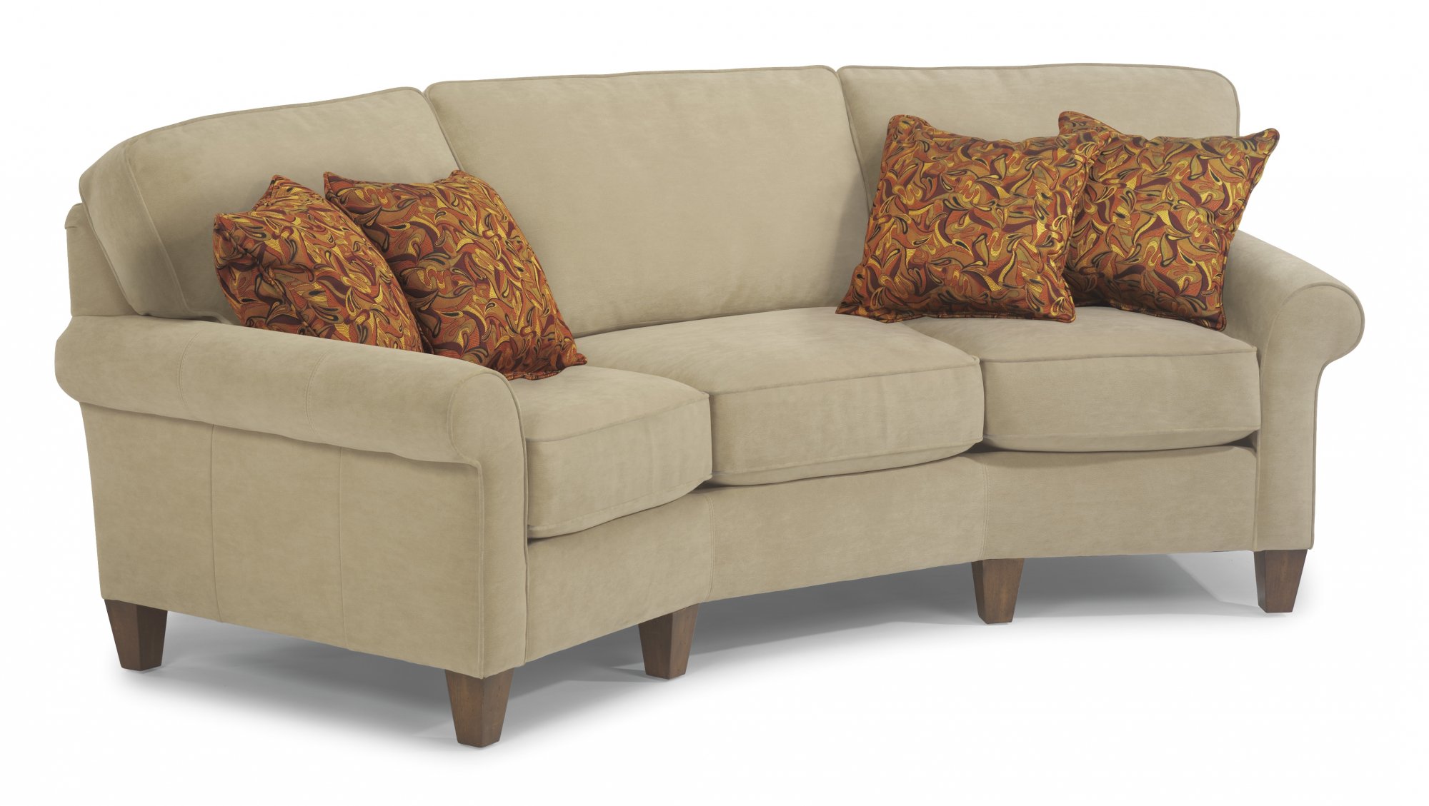 flexsteel sofa fabric conversation sofa EBLMZIR