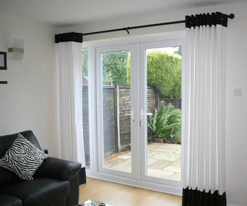 french door curtains french door curtain ideas EIUFODU