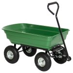 garden cart amazon.com : best choice products 650lb garden dump cart wheelbarrow wagon  carrier QTPYAQG