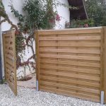 garden fence panels jacksons horizontal u0027hit and missu0027 fence panels with matching gate | #garden u2026 NJGGZYY